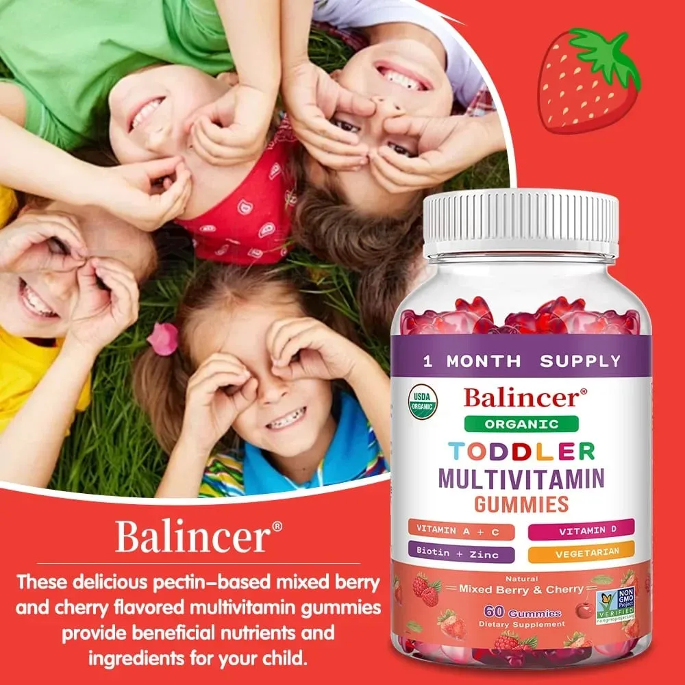 Kids Multivitamin Gummies Kids Vitamins with Vitamin C D E & Zinc for Immune Support Childrens Gummy Vitamins Fruit Flavors — image 7