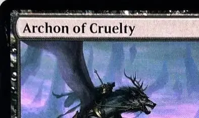LK55 Holo Archon of Cruelty Azusa Lost but Seeking Orim's Chant Rhystic Study High-Quality TCG Proxy Cards (Black-Core)