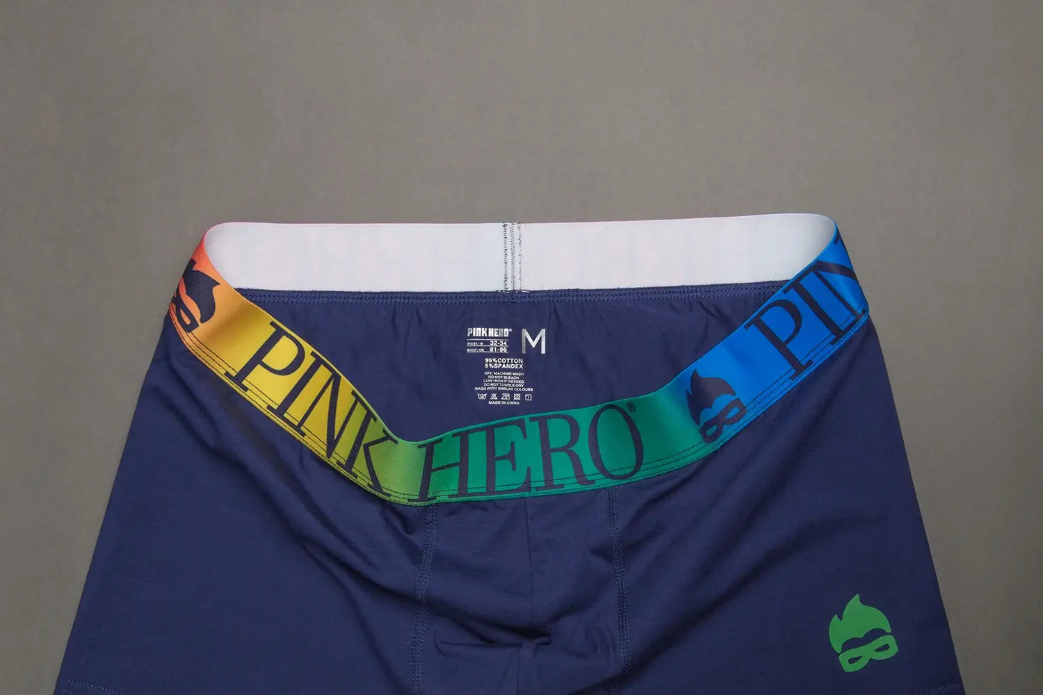 Underwear,Comfy And Soft Boxer Briefs，Standard European and USA Version Size,Funny Novelty Waistband Of The Rainbow