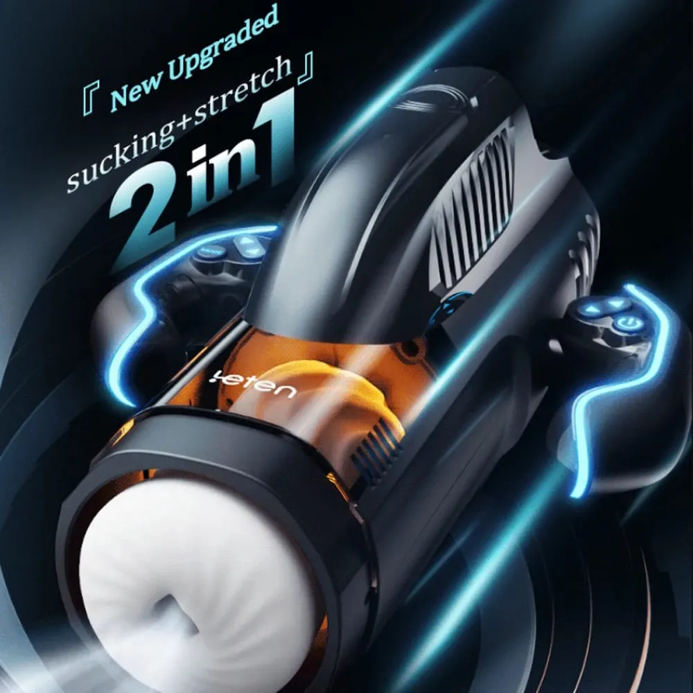 Bermuda Masturbator Powerful Vacuum Sucking Blowjob High-Speed Piston Telescopic Male Masturbation Cup Sex Toys for Men