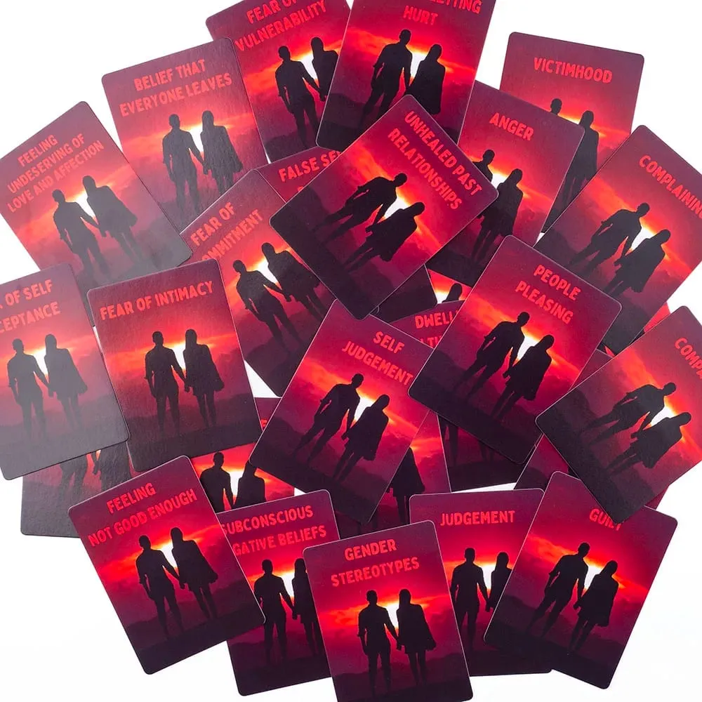 8.8x6.3cm Oracle Blocks to Love Puzzle Cards - Leisure Family And Friend Party Game Set of 64