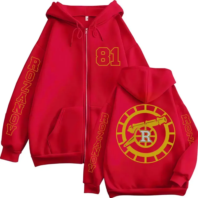 Rivalité chauffée Llya Rozanov graphique sweat à capuche zippé hommes femmes mode Vintage Cardigan sweat polaire surdimensionné vestes décontractée — image 5