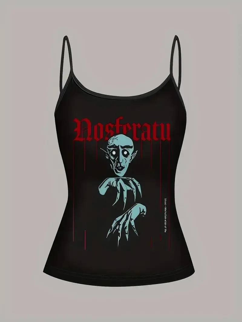 System Of A Down Hand Print Women Crop Cami Top Y2K Rock Band Slim Fit Spaghetti Strap Sleeveless Vintage Grunge Tank Top