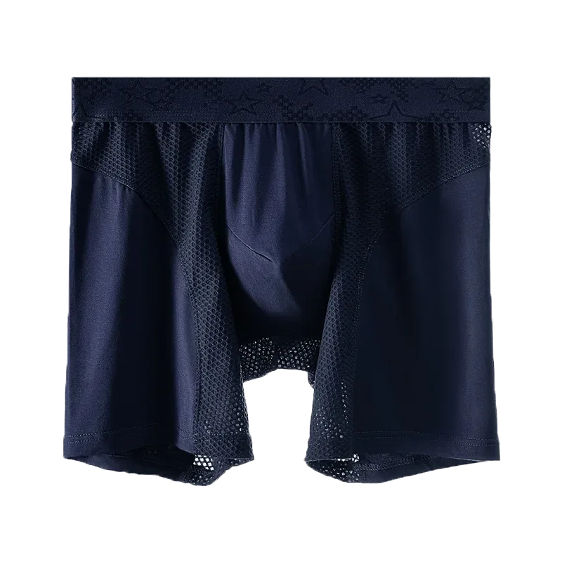 Extended sports underwear, men's boxer shorts, Modal anti-leg abrasion running, large size breathable training quadrangle shorts
