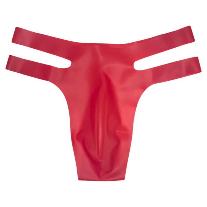 Mens Latex Briefs Sissy Seamless Brazilian Underwear Low Waist Erotic Underpants