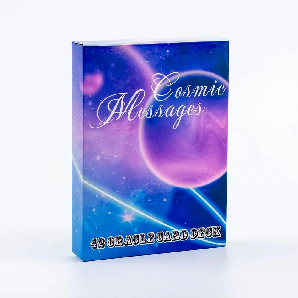 42 Oracle Card Deck Cosmic Messages Divination Inspirational Board Playing Games English Version 10.3x7.3cm