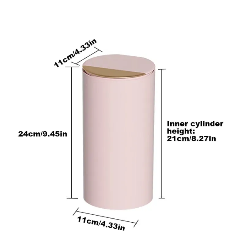 Makeup Brush Storage Cylinder Press-to-Open Automatic Lift Dustproof Lid Large Capacity for Eyebrow Pencils and Makeup Brushes