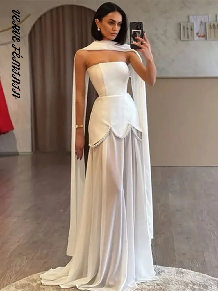 Women's Evening Dresses Mesh Patchwork Strapless Long Dress Elegant Female Ribbon Sleeveless Backless Waist Cinching Vestido New