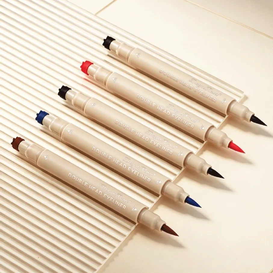 2-in-1 Dual-Ended Stamp Eyeliner Pen 20 Colors Waterproof Liquid Eyeliner with Stamp Tip Quick Dry Eye Makeup for Beginners — image 6