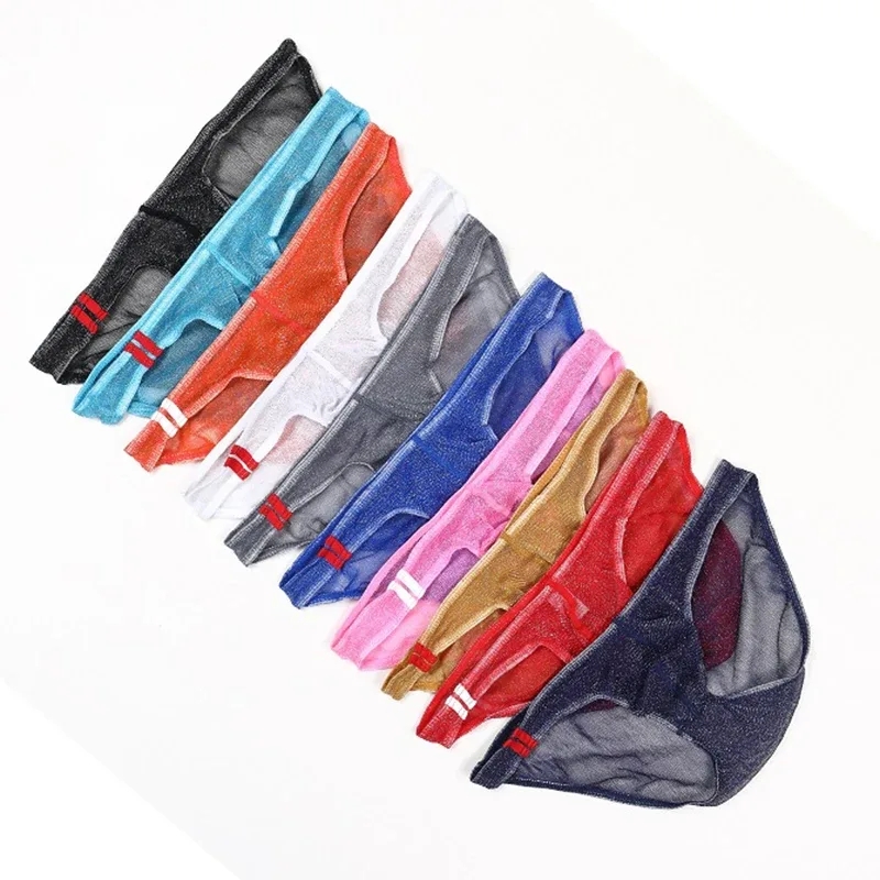 Panlalaking Underwear Brief na Ultra Manipis Low Rise Mesh Breathable Panty