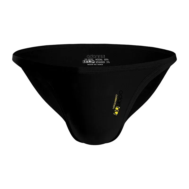 Men Modal Low‑Rise Briefs Sexy Solid Color Simple Triangle Underwear Sports Breathable Comfortable Male Panties