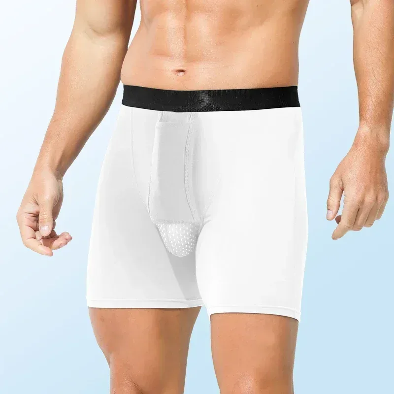 2PCS Men's bullet - separation anti - chafing underwear, men's boxer shorts, breathable underpants, men's sports scrotum - suppo — image 5
