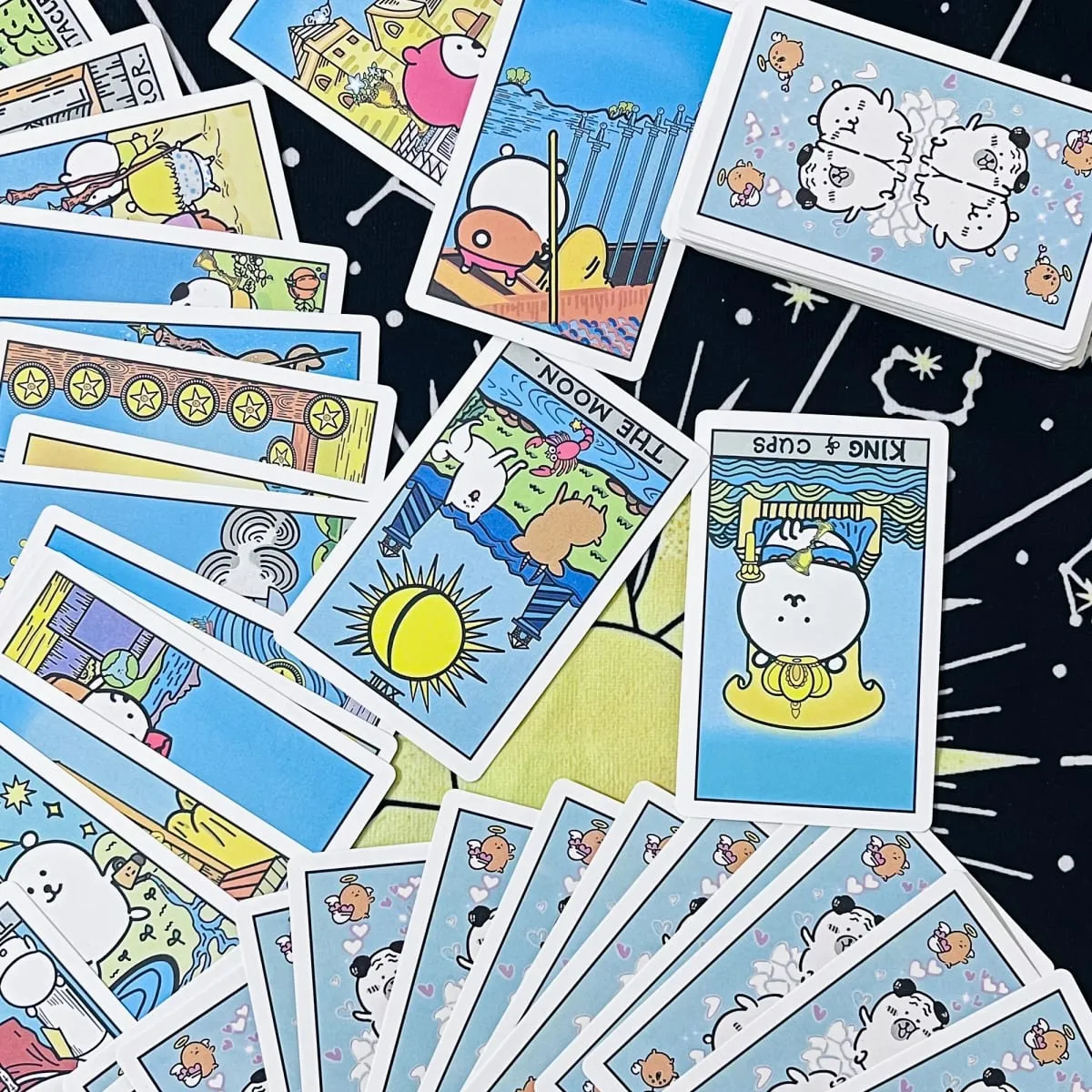 Cute Self-Mocking Bear Tarot Card Game Creative Tabletop Cartoon Tarot Cards Entertainment Poker Learning Card Deck Future Fortu — image 5