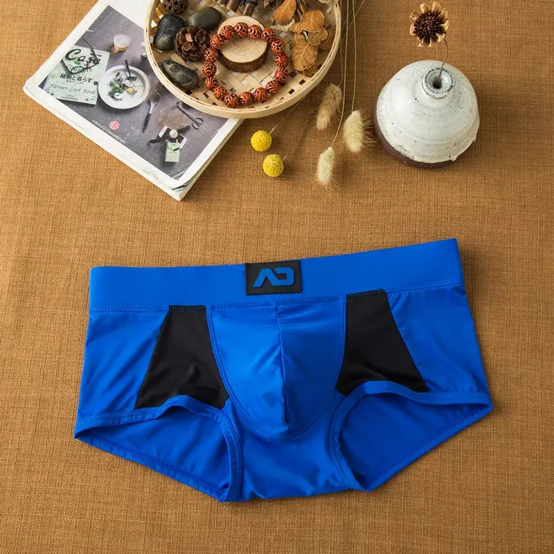 Herren-Unterwäsche aus Milchseide mit flachem Winkel, bequeme und hautfreundliche, atmungsaktive, seidig glatte, schnell trocknende Low-Rise-Boxershorts — image 7