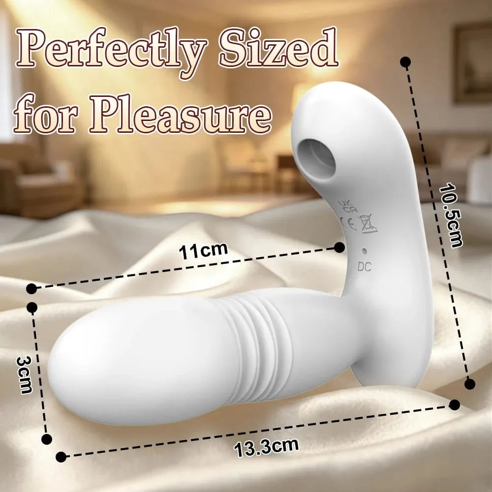 APP Vibrator Thrusting G Spot Vibrators & 9 Sucking Modes for Clitoral Nipple Stimulation Anal Sex Toys for Women Adult Sex Toy