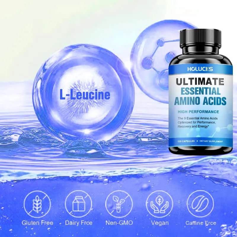Essential Amino Acids EAA Supplement 9 EAAs 120 Tablets Muscle Recovery Energy Performance