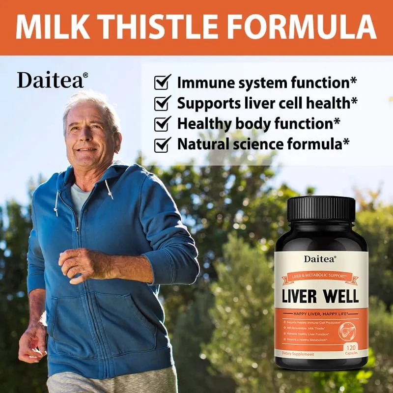 Milk Thistle Capsules Liver Health Support Gut & Immune Health Skin Beauty Liver Function Promotes Digestive Health — image 4