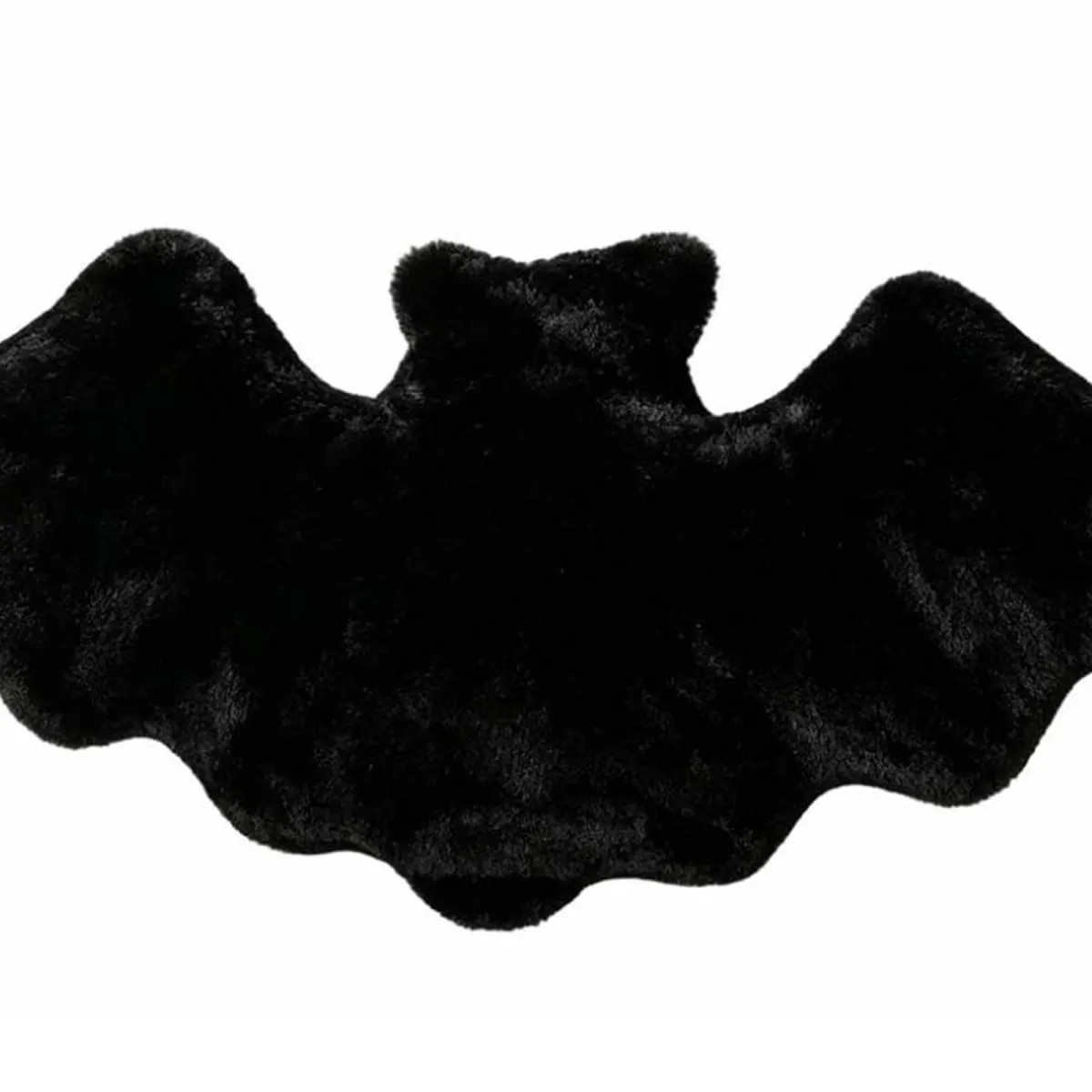 Halloweenský polštář ve tvaru netopýra Plyšový polštář Halloween Bats Plyšový polštář Furry Bat Plyšové polštáře pro Halloween Dekorativní domácí rozkládací pohovka