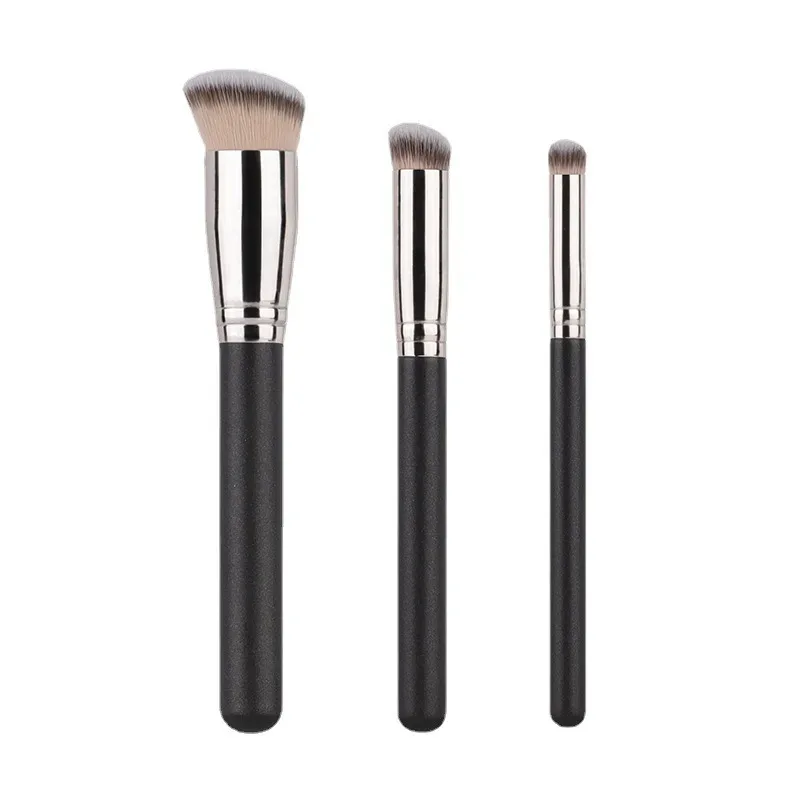 3pcs Angled Foundation Makeup Brush Set Professional Makeup Brushes for Liquid Foundation Cream BB Concealer Women Beauty Tools