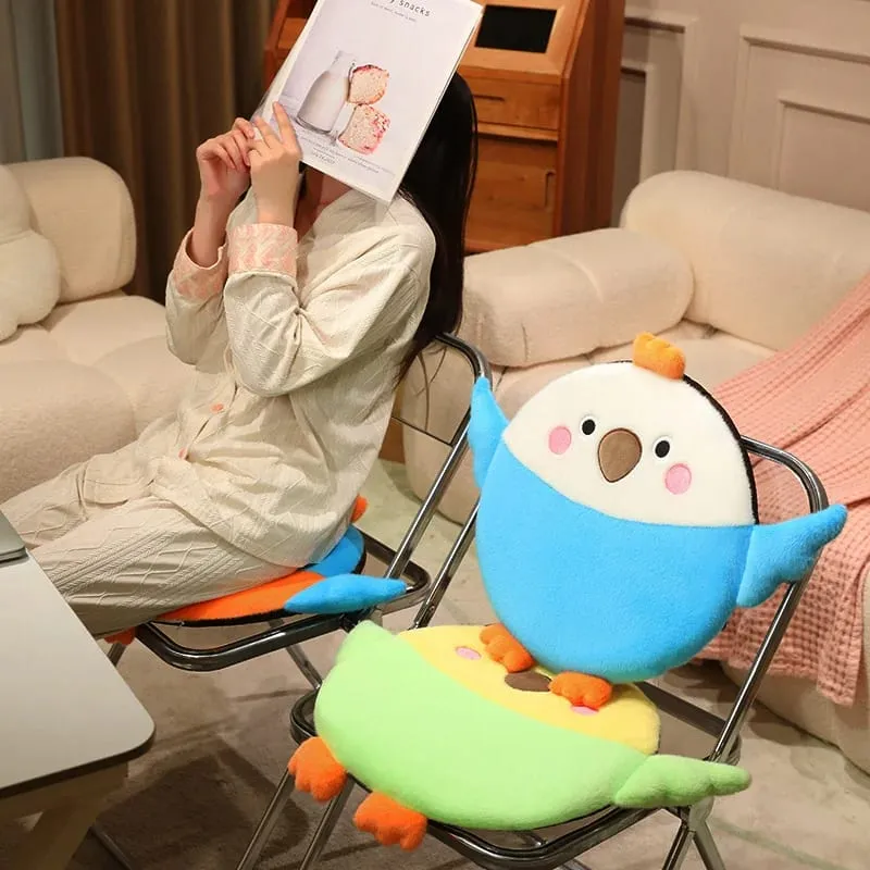 Bird Series Plush Cushion Squishy Stuffed Cushion Soft Floor Sofa Seat Cushion Home Decor Toys Creative Birthday Surprise Gifts