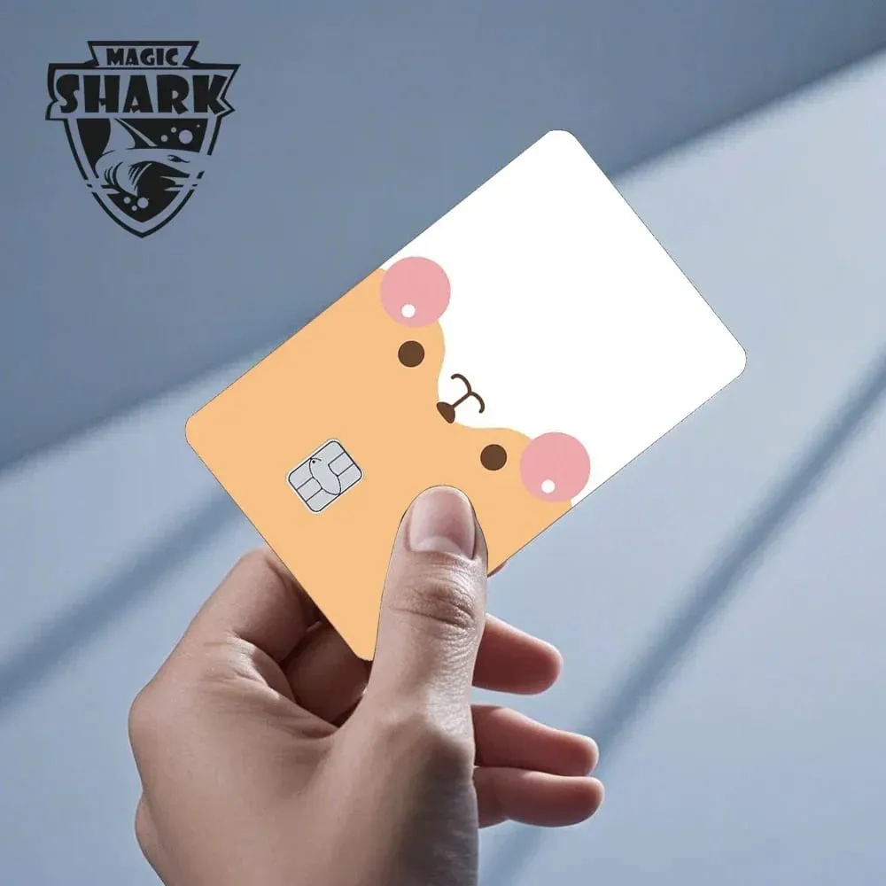 Magic Shark Meme Poke Dog Matte PVC Shockproof Sticker Film Skin Cover for Debit Credit Bank Card No Fade — image 3