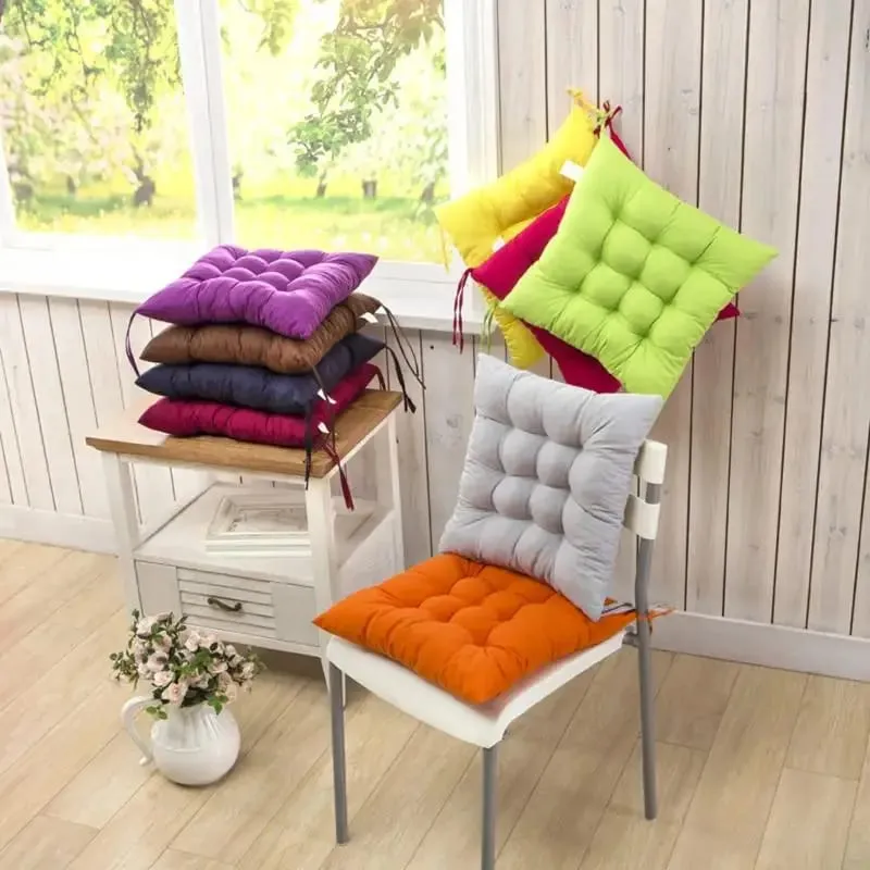 Měkký tlustý polstrovaný čtvercový sedák s roztomilými kreslenými potisky Pevné kravaty pro domácí kancelář Vnitřní použití venku Polyester Odolný — image 7