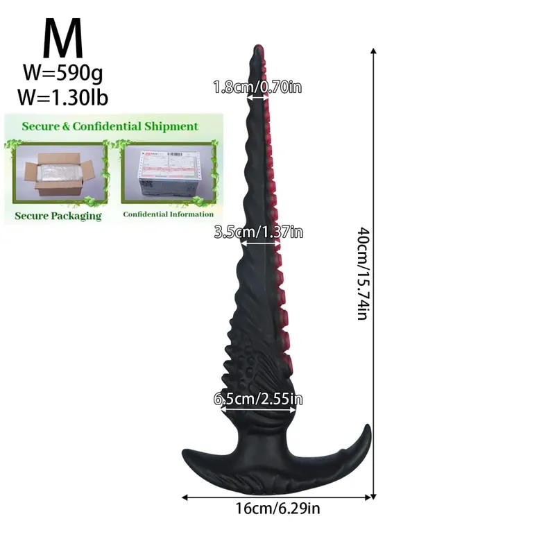 Super Long Huge Anal Plug Fantasy tentacle Anal trainer Dilator Plugs Thick dildo Big Butt Plug Sex Toys for Women Men butt plug