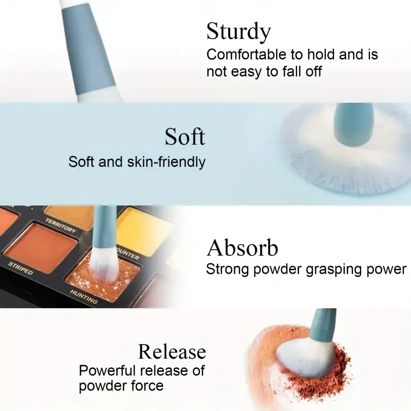 12pcs Professional Makeup Brush Set Premium Synthetic Foundation Concealer Powder Eyeshadow Blush Brushes Hygienic Beauty Tools — image 3