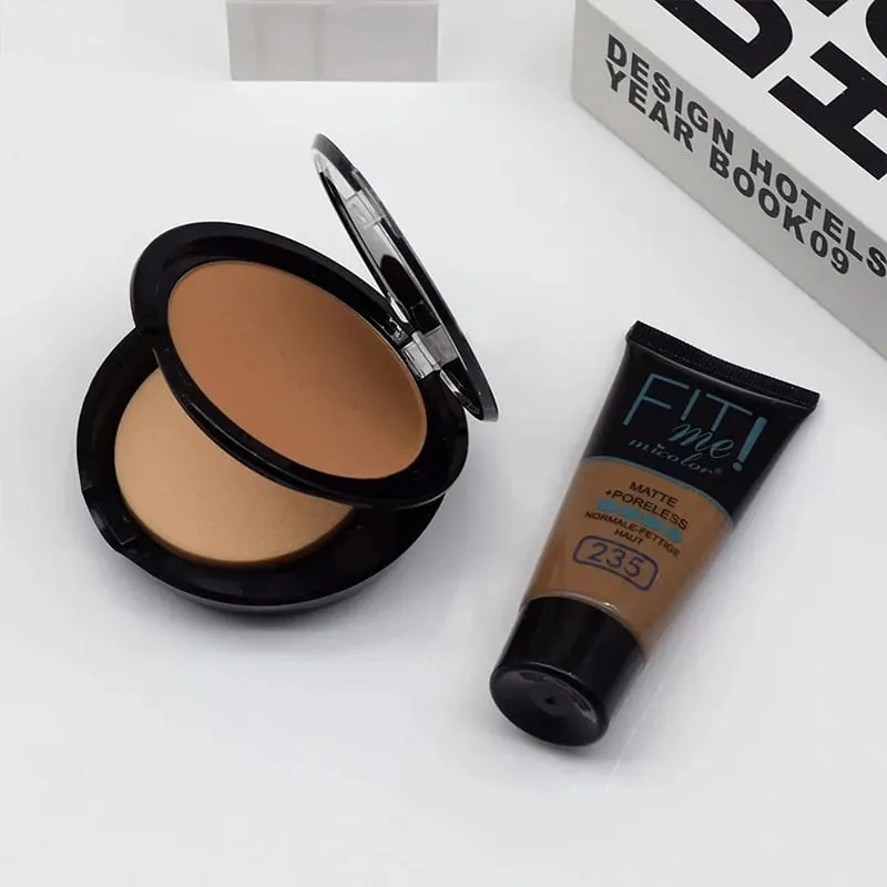 Micolor Fit Me 2 IN 1 Poreless Powder & Liquid Foundation Fuld dækning Liquid Concealer Ar Dark Circles Acne Cosmetic Set — image 6