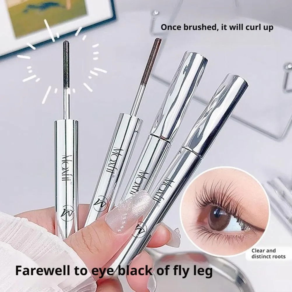 Professional Metal Wand Mascara Waterproof Long Lasting Eyelash Curling Lengthening Mascara Non-Smudge Eye Makeup Cosmetic Tools