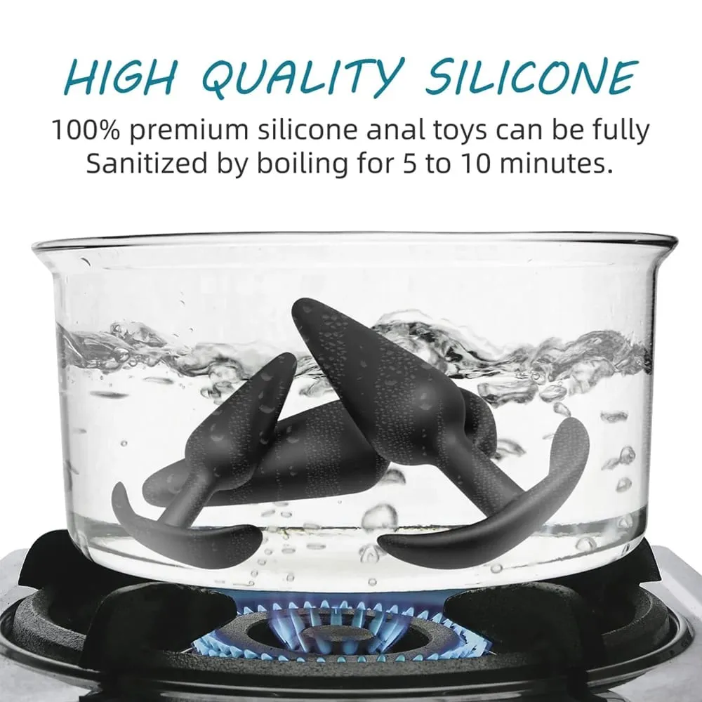 T Shape Anal Plug 3 Sizes Soft Silicone Butt Plug Stimulator Anal Sex Toys Prostate Massager Dildo For Women Men Adult Sex Toys