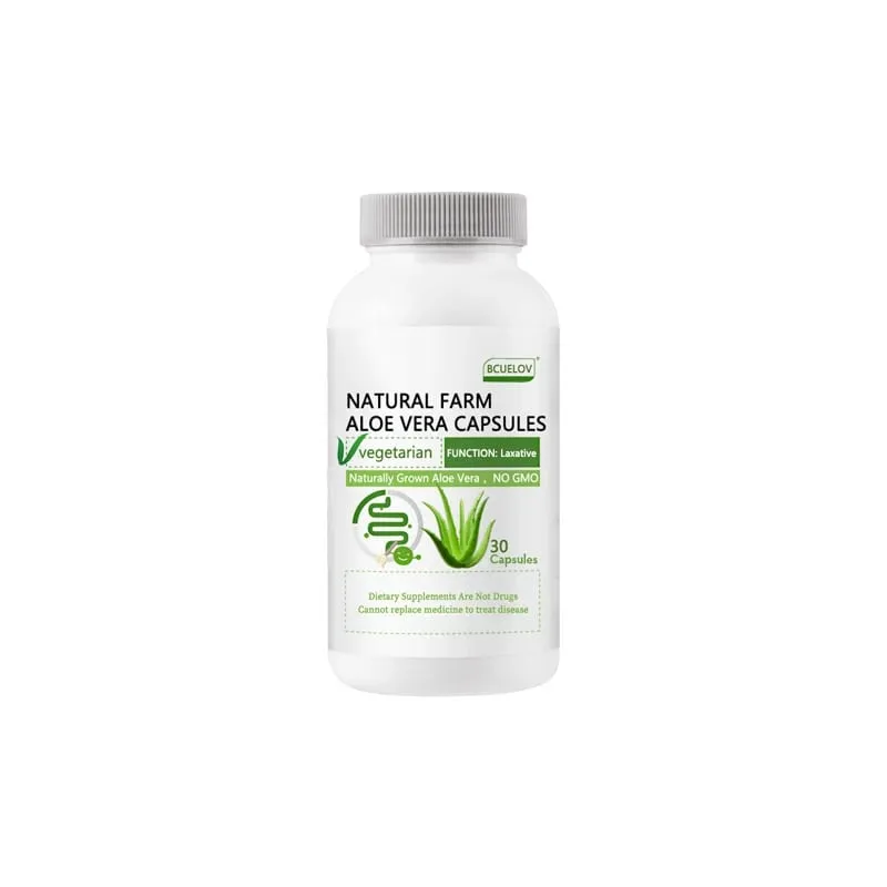 Aloe Vera Extract Capsules - Helps Cleanse and Detoxify The Colon Burn Fat Maintain Stomach Acid Balance and Boost Immunity — image 9