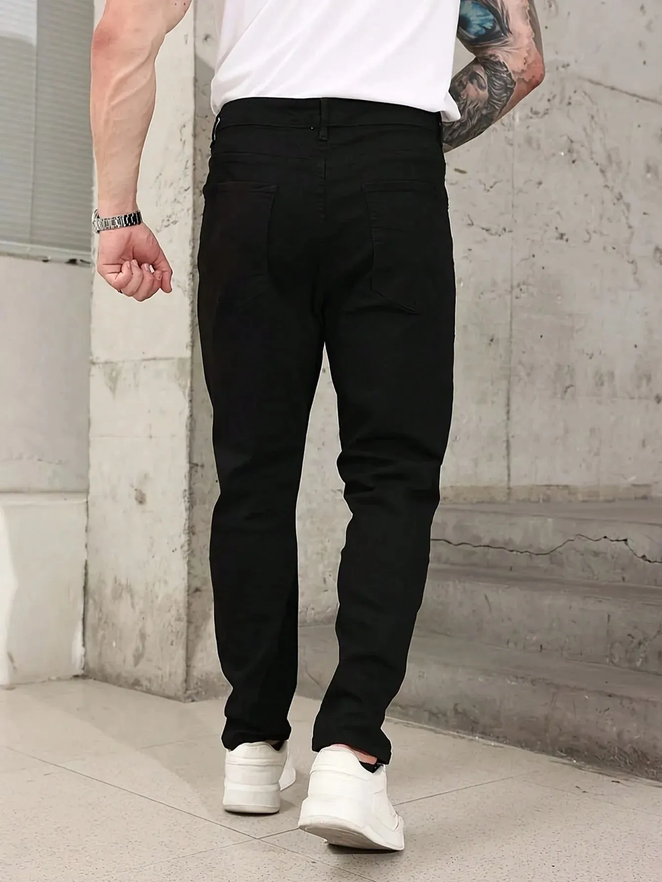 Black Slim Jeans Pant Man Original Drip Y2k Unisex Everyday Denim Pants No accessories or belts included