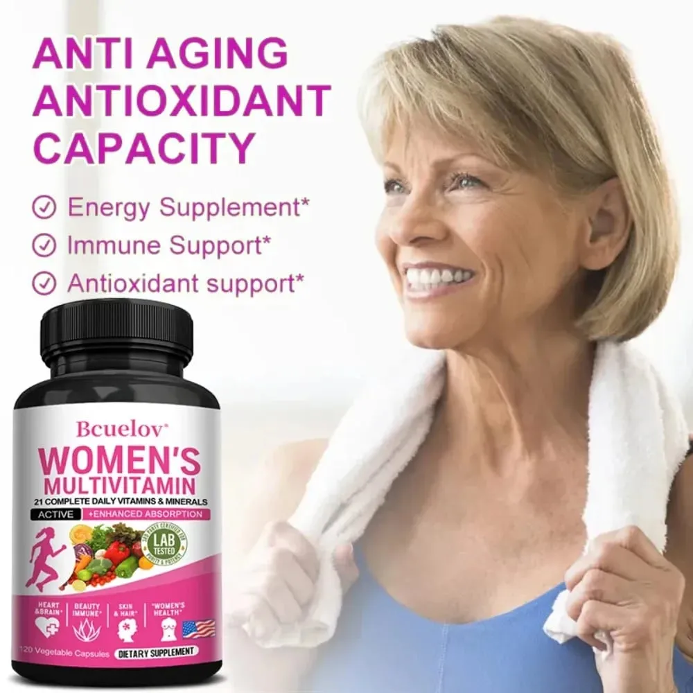 Multivitamin Minerals Capsules Zinc & Vitamin ACEDK Improve Immunity Healthy Hair & Skin & Nails for Women — image 3