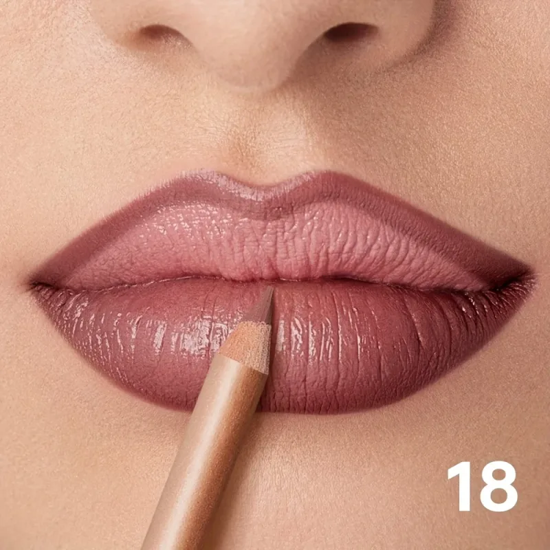 Lápis delineador labial fosco nude de longa duração à prova d'água à prova de manchas contorno preciso fórmula cremosa suave