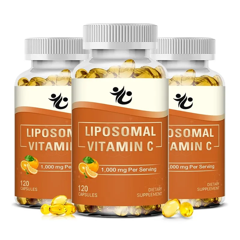 Capsule di vitamina C liposomiale da 1000 mg: supportano la difesa immunitaria, la produzione di collagene, luminosità della pelle, benessere cognitivo e circolatorio.