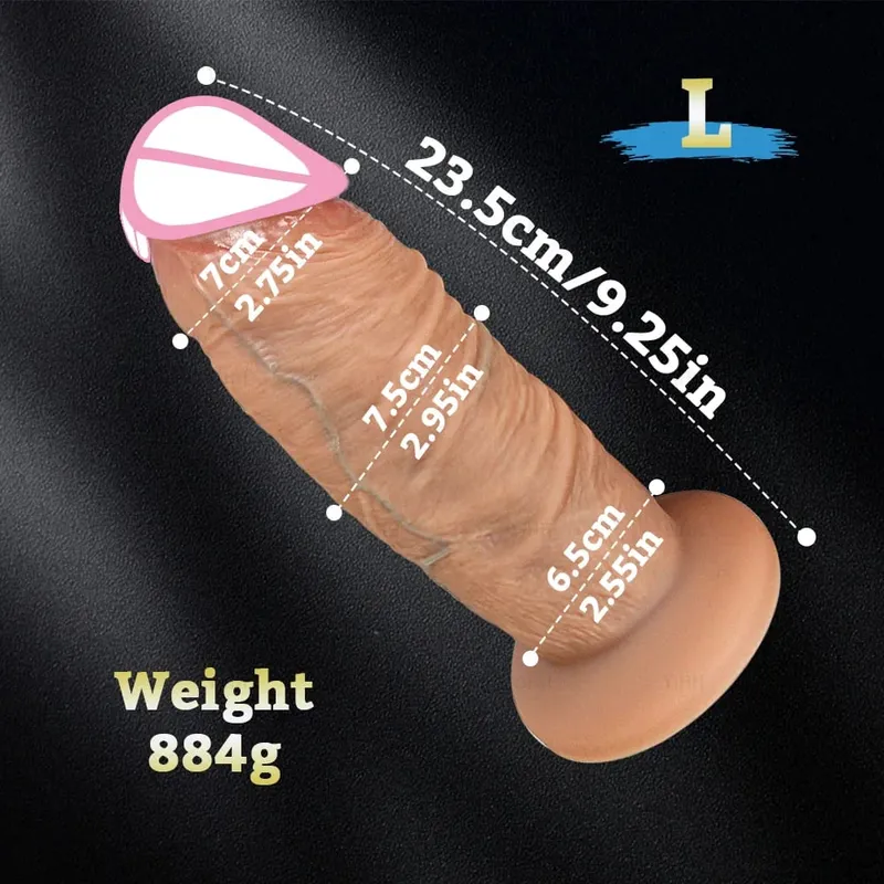 Zakar Panjang Batang Besar Super Realistik Dildo Tebal Silikon Dildo Dubur Pengembang Faraj Mainan Seks Dewasa Melancap Wanita Palam Punggung