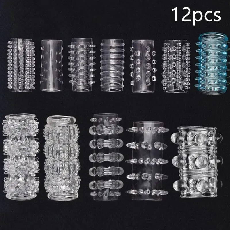 2/3/4/5/6/10/12Pcs Cock Ring G-spot Stimulate Penis Ring Sex Toys For Men Lock Sperm Delay Ejaculation Cockring Intimate Goods