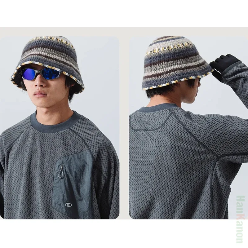 Mountain-Ready Crewneck: Engineered with Ribbed Neck Reflective Logo & Secure Chest Pocket for Outdoor Style Unisex