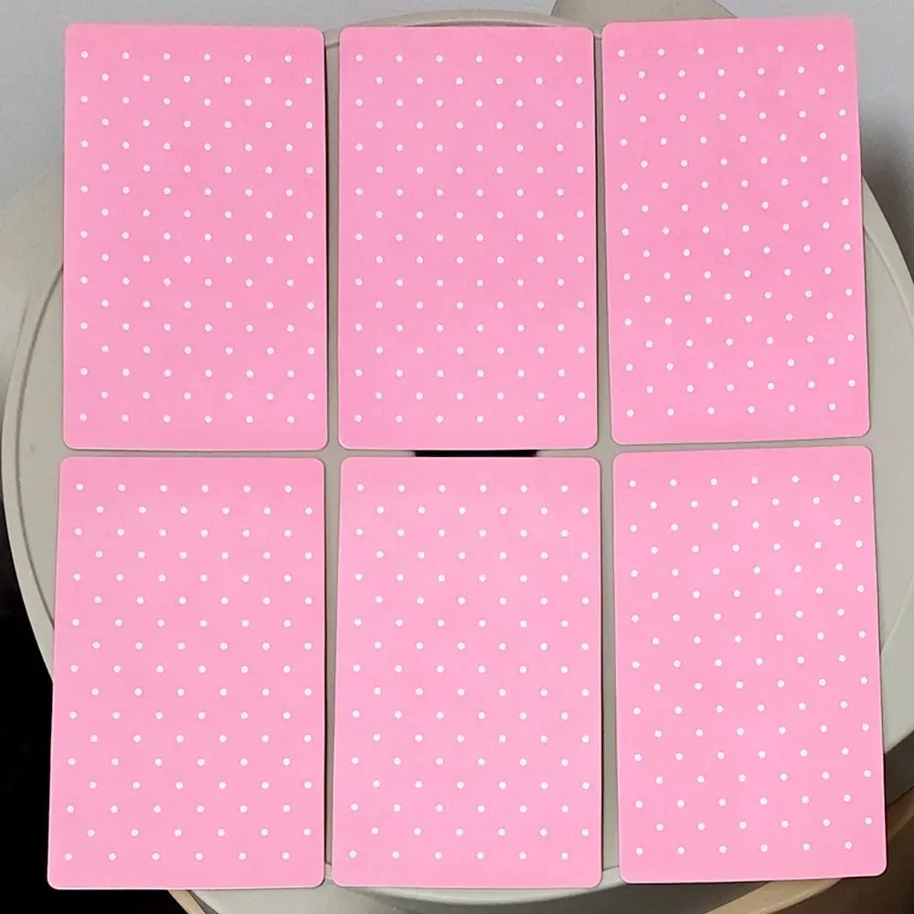 Pink Waite Tarot The Dreamy Pink Collage Tarot Dek 78 Kad Tarot Kawaii Estetik dengan Makna 12*7sm Timbul dua kali