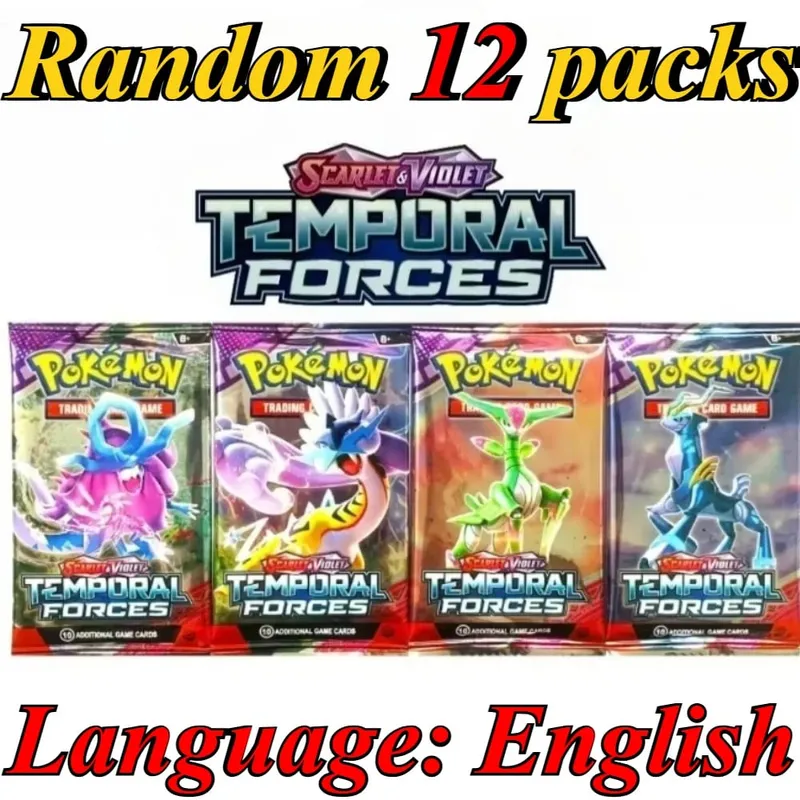 10 Pokémon Card Packs Bright Stars 151 Prismatic Evolutions PALDEAN FATES English Reinforcement Battle Transaction Card Gift