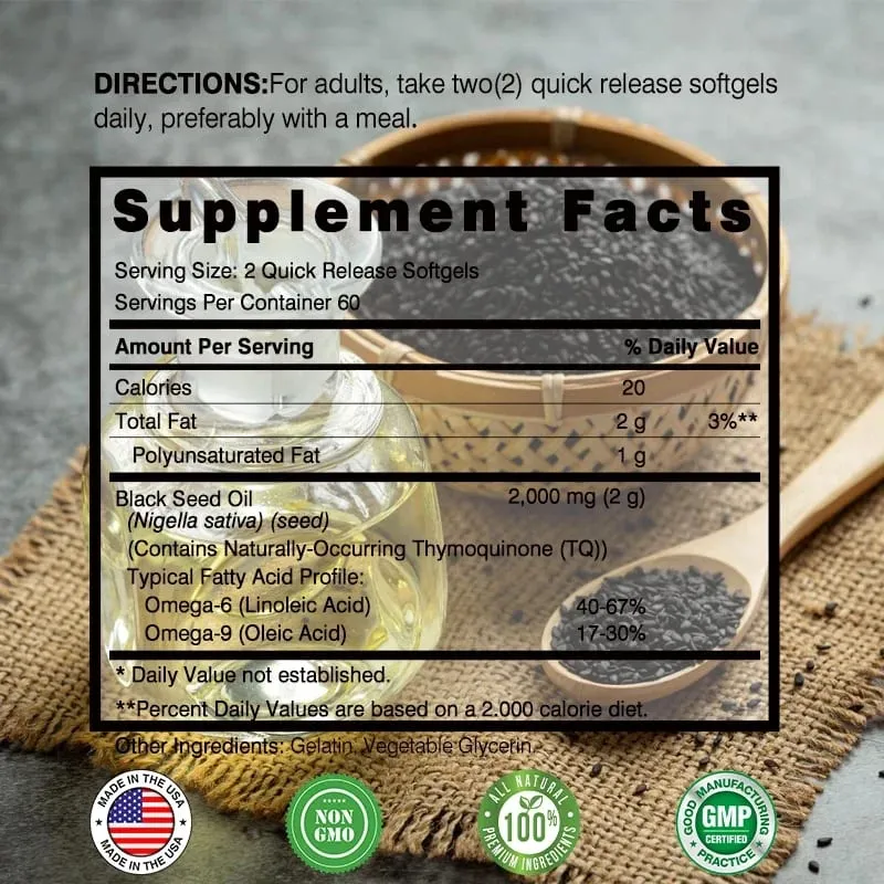 Black Seed Oil - Promotes Overall Health Improves Digestion Nourishes Skin and Hair and Strengthens The Immune System — image 4