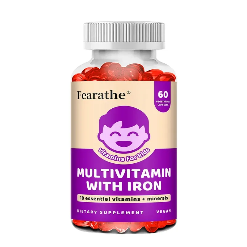 Kids Multivitamin Capsules - A C D3 K Zinc & B-Vitamins Nutritional Supplement for Growth Energy Immunity & Body Wellness