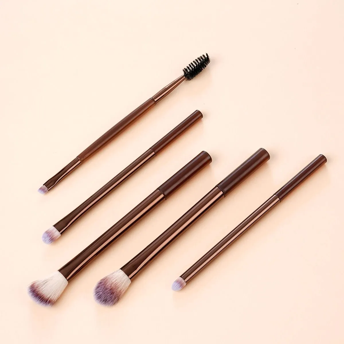 7 PCS Makeup Brush Set For Eyeshadow & Liner Include Professional Eye Makeup Brushes Eyebrow Razor Silicone Eyeliner Stencils