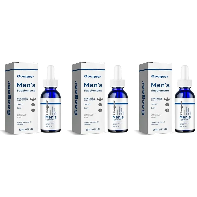 Men's Supplements Drops with Panax Ginseng Ginkgo Biloba Grape Seed and Vitamin B12 for Energy & Daily Vitality Support 30 ML — image 9