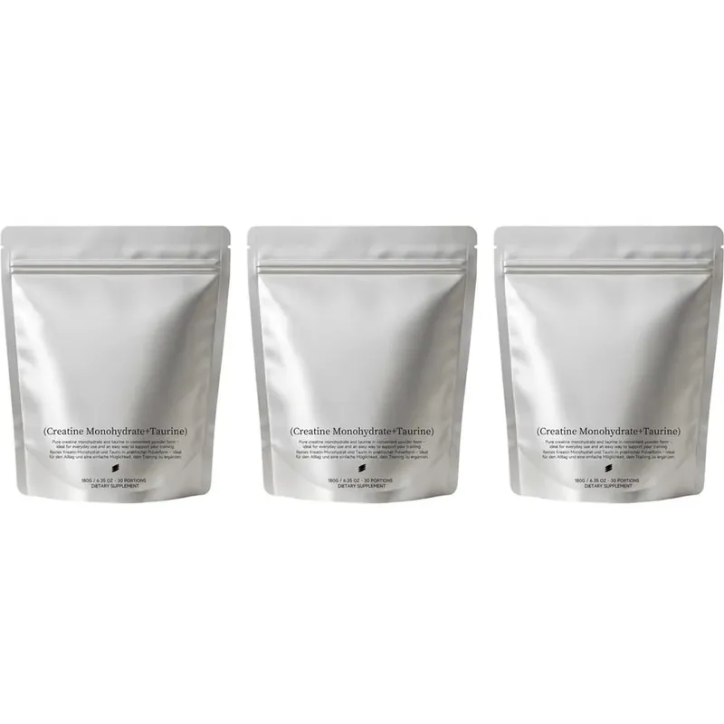 Creatine Monohydrate Taurine Powder Pure Unflavored Muscle Strength & Endurance Support Quick Dissolve 180g - 30 Servings