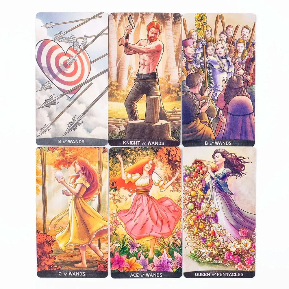 Gregory Scott Tarot 78-Card Deck Tabletop Cards Of Group Games For Parties Precognition & Divinatio Oracle Set 11.1*6.1cm