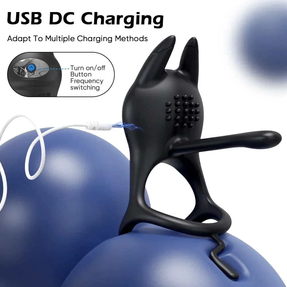 Vibrating Cock Ring Penis Ring for Men Ejaculation Delay Remote Control Penis Extension Clit Stimulator Sex Toy for Couples 18+ — image 6