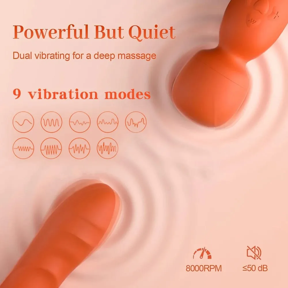 AV Vibrator G-spot Stimulation For Women Massage Stick Masturbation Stimulator Couple Silicone Female Doublehead Adult Sex Toys