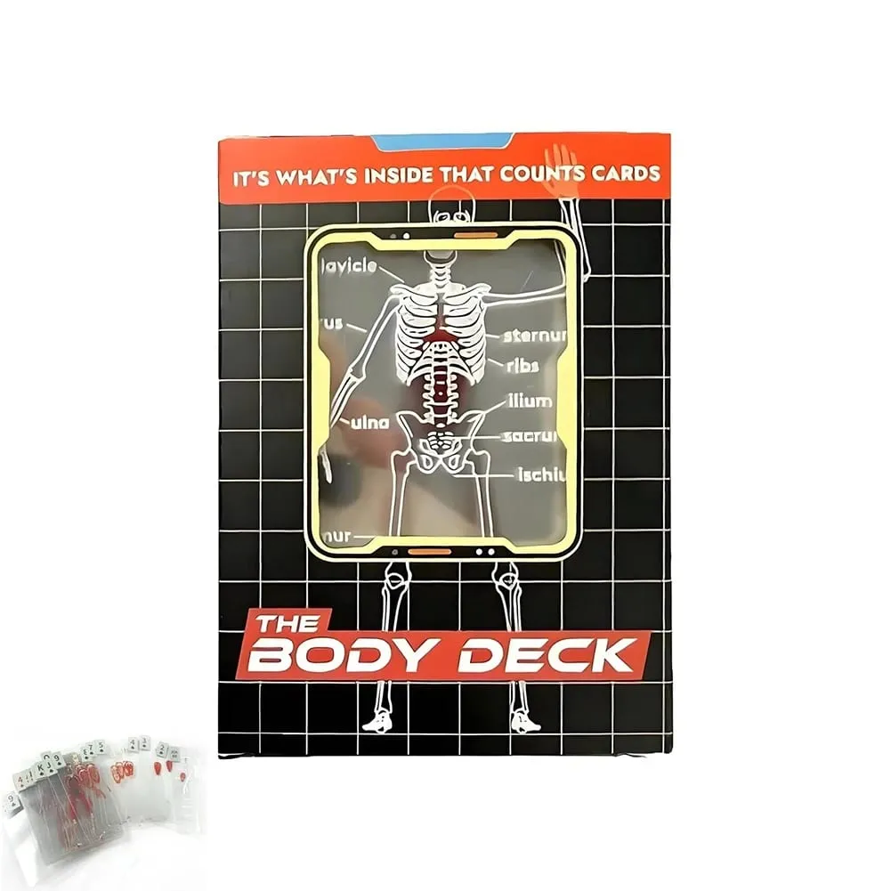 Body Deck 52 Sheets Playing Cards Interesting Human Anatomy Playing Cards Physical Examination Medical Card Teacher Students